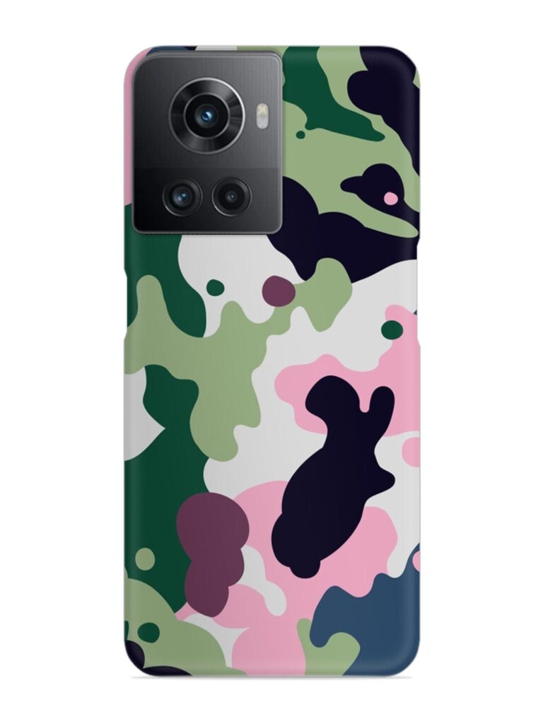 Seamless Funky Camouflage Snap Case for Oneplus 10R (5G) Zapvi