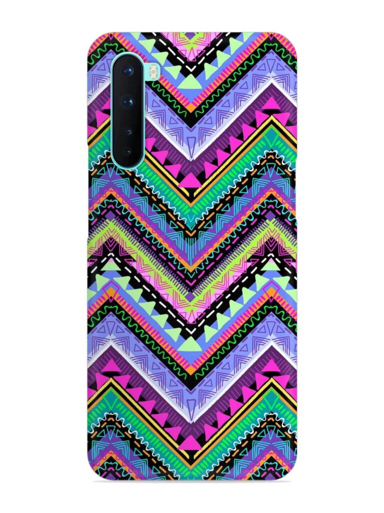 Tribal Aztec Print Snap Case for Oneplus Nord Zapvi