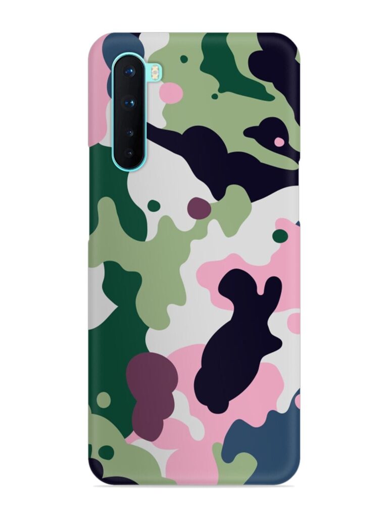 Seamless Funky Camouflage Snap Case for Oneplus Nord Zapvi