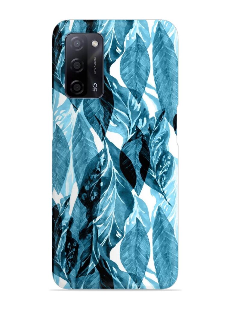 Leaves Pattern Jungle Snap Case for Oppo A53S (5G) Zapvi