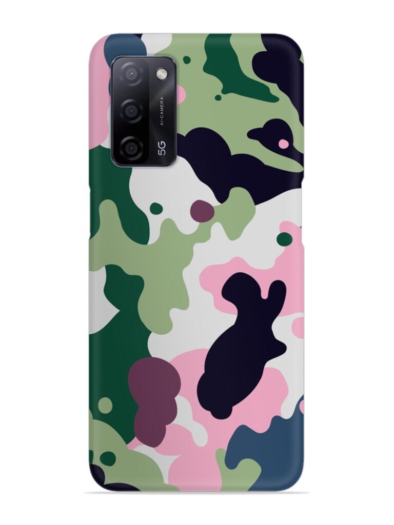 Seamless Funky Camouflage Snap Case for Oppo A53S (5G) Zapvi