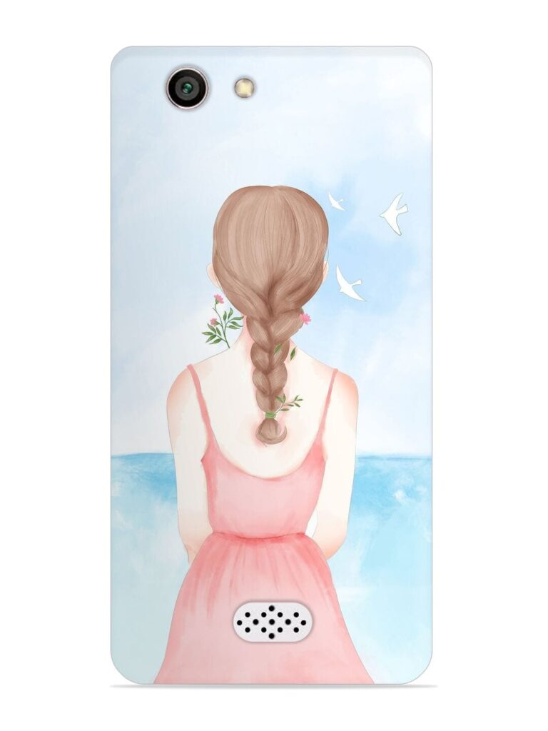 Watercolor Girl Vector Snap Case for Oppo Neo 5 Zapvi
