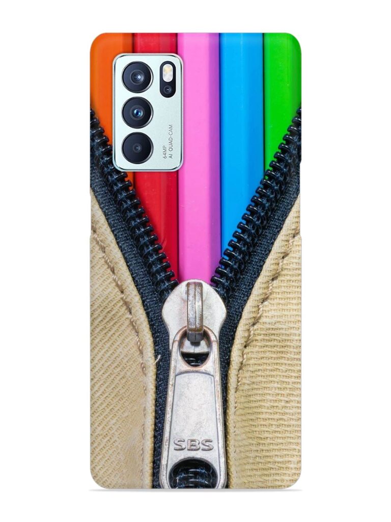 Zip In Color Snap Case for Oppo Reno 6 Pro (5G) Zapvi