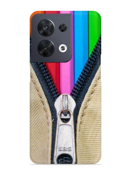 Zip In Color Snap Case for Oppo Reno 8 (5G) Zapvi