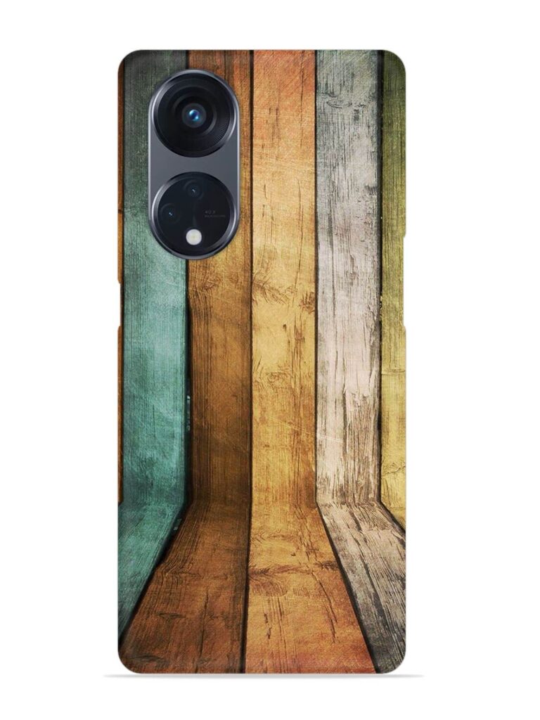 Wooden Realistic Art Snap Case for Oppo Reno 8T (5G) Zapvi