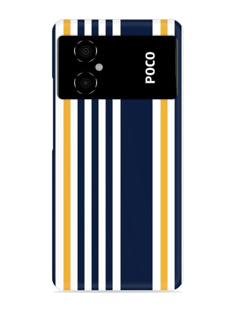 Seamless Stripe Pattern Snap Case for Poco M4 (5G) Zapvi