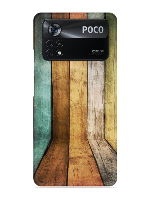 Wooden Realistic Art Snap Case for Poco X4 Pro (5G) Zapvi
