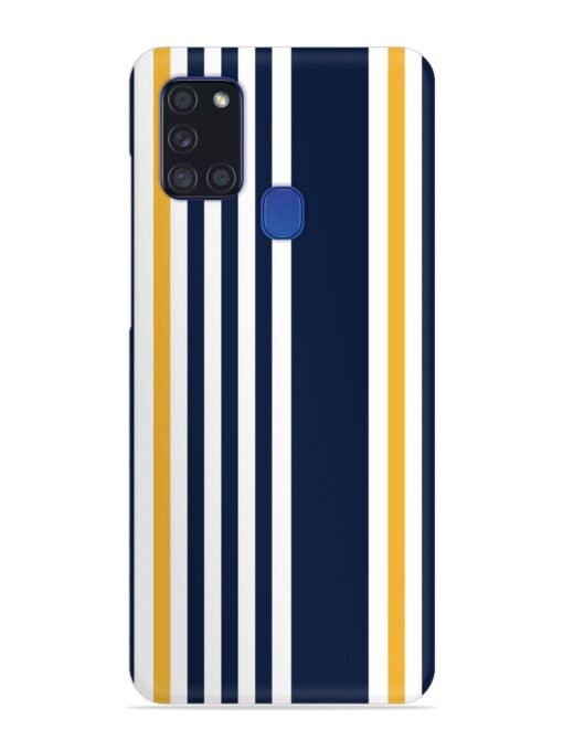 Seamless Stripe Pattern Snap Case for Samsung Galaxy A21S Zapvi