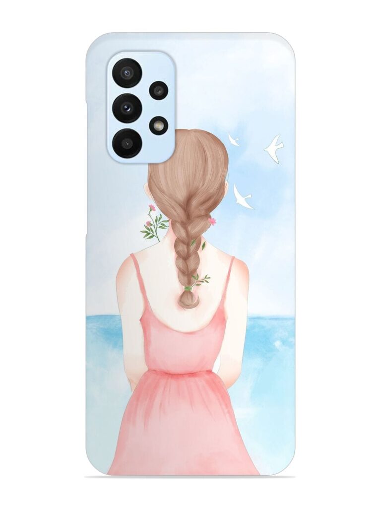 Watercolor Girl Vector Snap Case for Samsung Galaxy A52S (5G) Zapvi