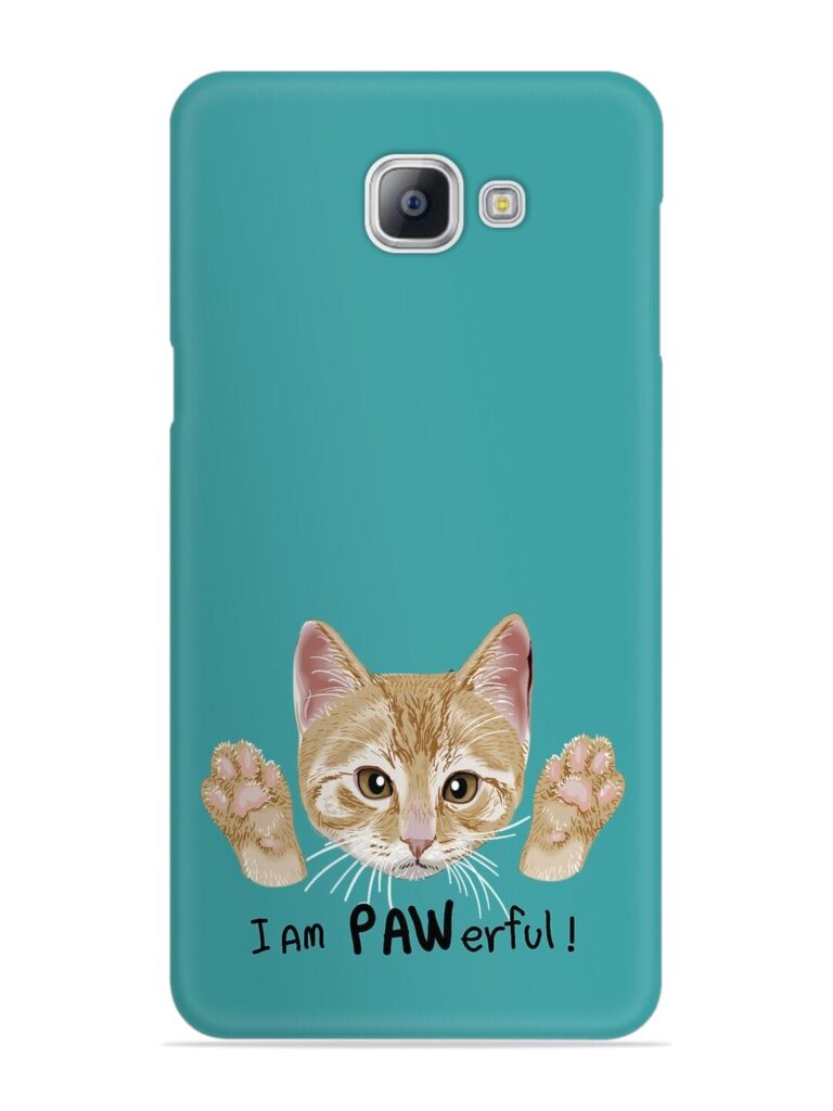 Typography Slogan Cat Snap Case for Samsung Galaxy A9 Pro Zapvi