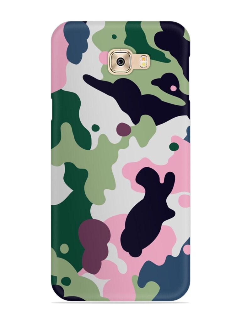 Seamless Funky Camouflage Snap Case for Samsung Galaxy C7 Pro Zapvi