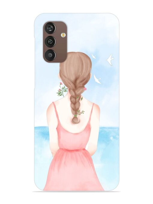 Watercolor Girl Vector Snap Case for Samsung Galaxy M13 (4G) Zapvi