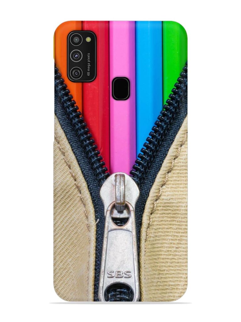 Zip In Color Snap Case for Samsung Galaxy M21 (4G) Zapvi