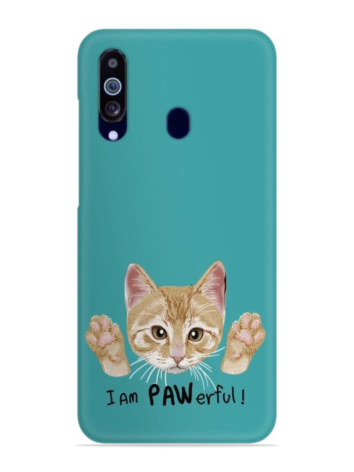 Typography Slogan Cat Snap Case for Samsung Galaxy M40 Zapvi