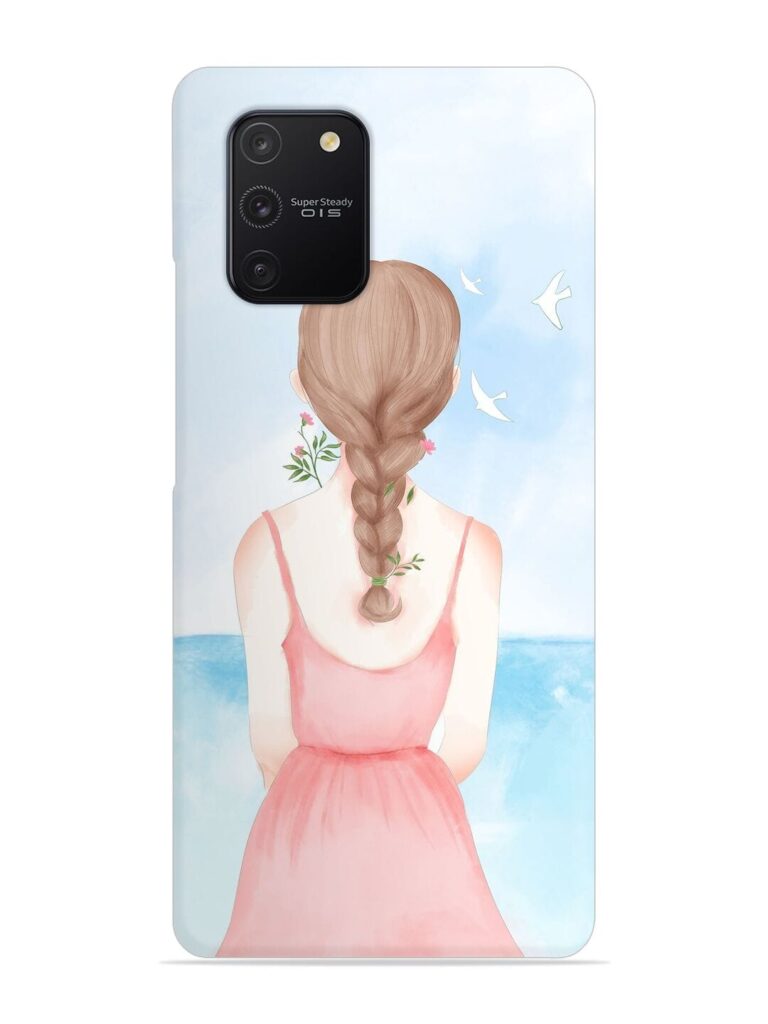 Watercolor Girl Vector Snap Case for Samsung Galaxy S10 Lite Zapvi