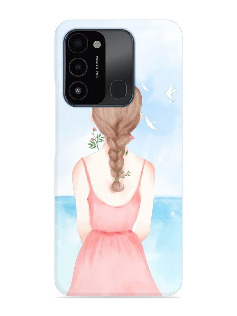 Watercolor Girl Vector Snap Case for Tecno Spark Go (2022) Zapvi