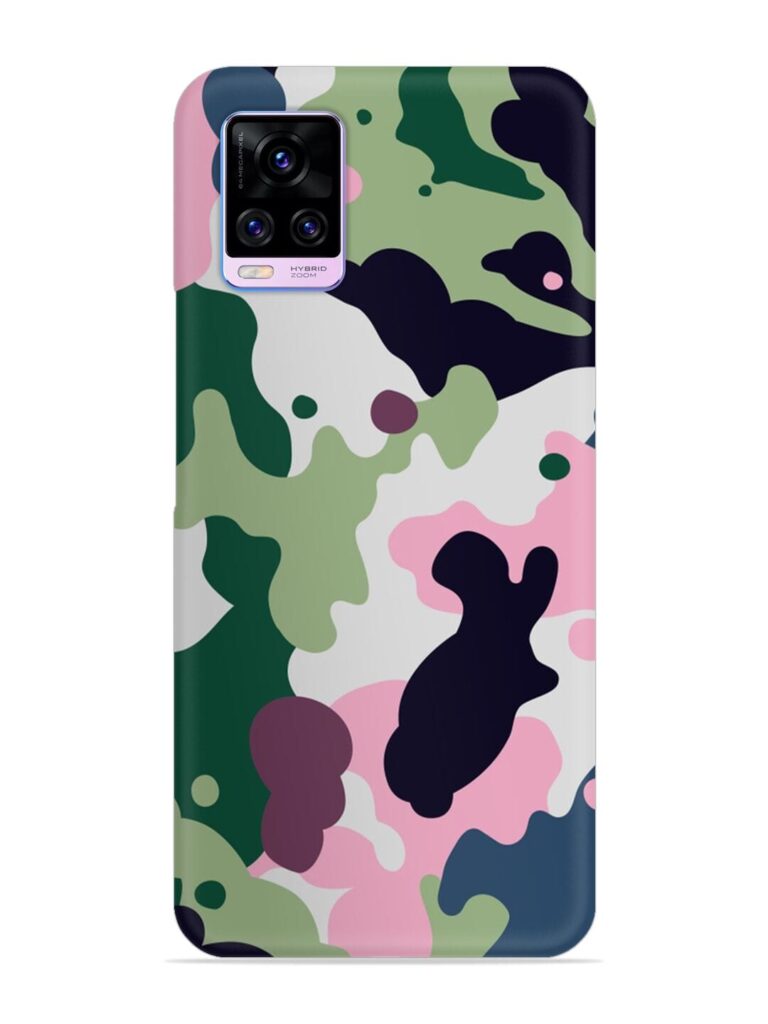 Seamless Funky Camouflage Snap Case for Vivo V20 Pro Zapvi