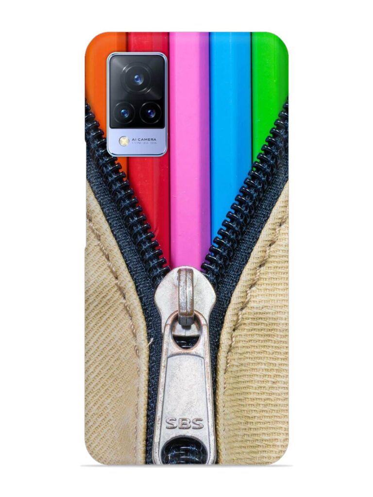 Zip In Color Snap Case for Vivo V21 (5G) Zapvi