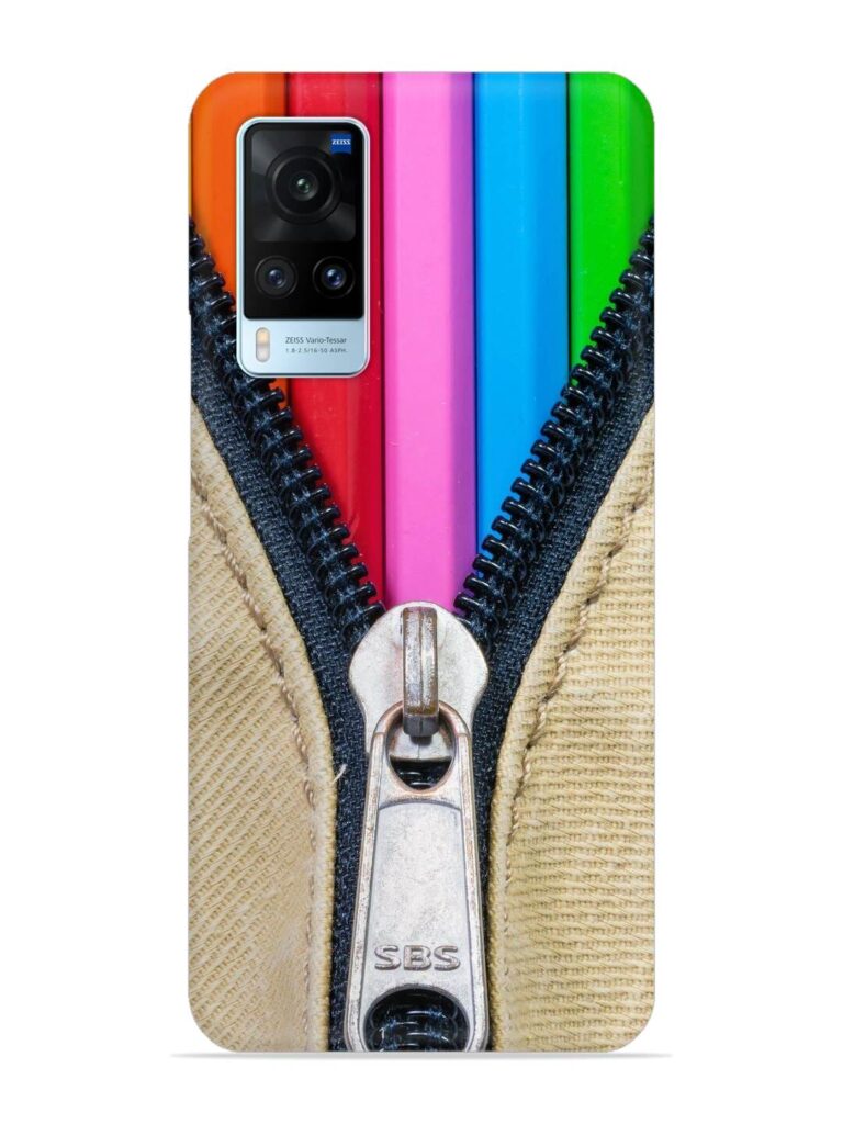 Zip In Color Snap Case for Vivo X60 Zapvi