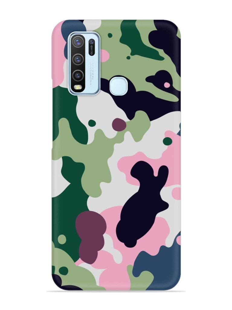 Seamless Funky Camouflage Snap Case for Vivo Y50 Zapvi