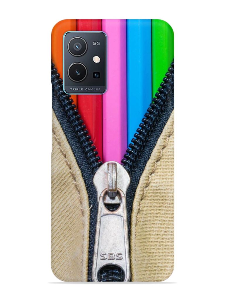 Zip In Color Snap Case for Vivo Y75 (5G) Zapvi