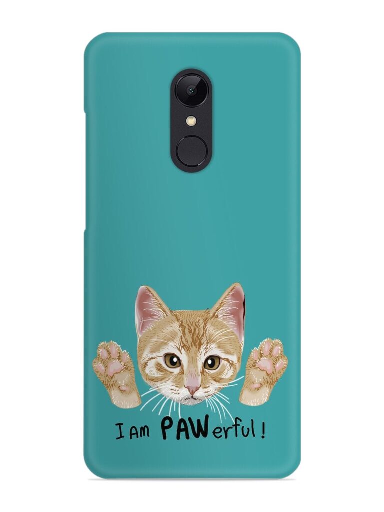 Typography Slogan Cat Snap Case for Xiaomi Redmi 5 Zapvi