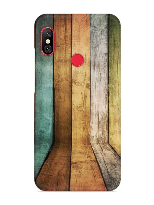 Wooden Realistic Art Snap Case for Xiaomi Redmi 6 Pro Zapvi