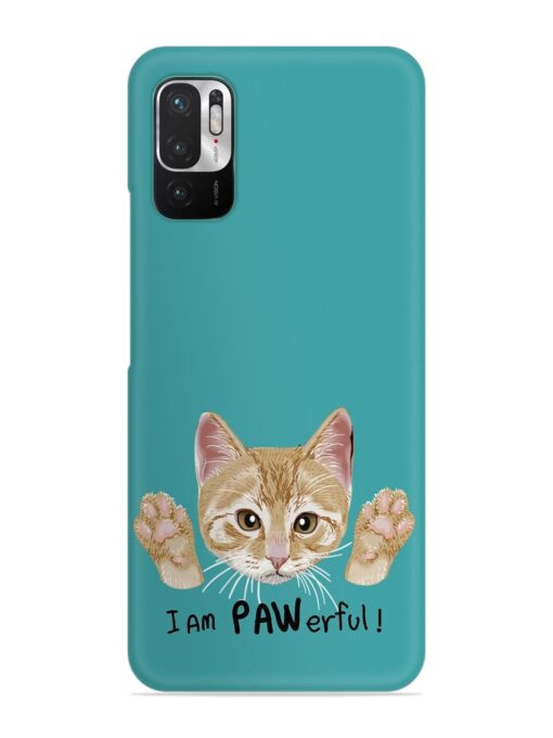 Typography Slogan Cat Snap Case for Xiaomi Redmi Note 10T (5G) Zapvi