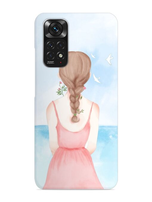 Watercolor Girl Vector Snap Case for Xiaomi Redmi Note 11 Zapvi