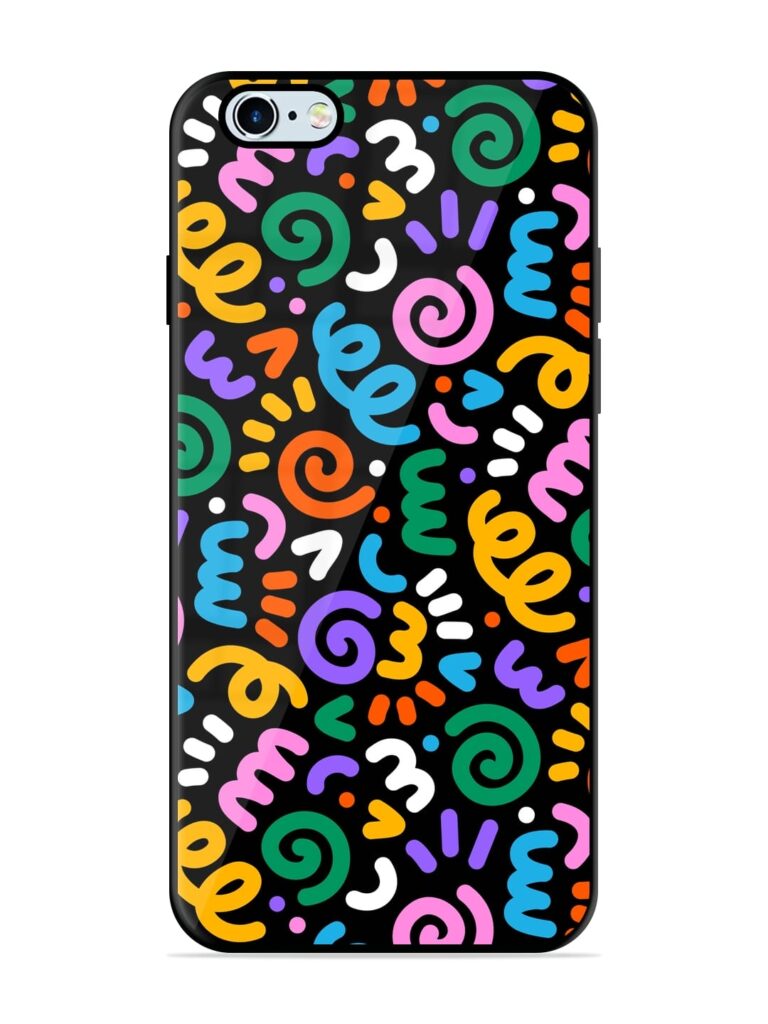 Colorful Seamless Vector Glossy Metal Phone Cover for Apple Iphone 6S Plus Zapvi