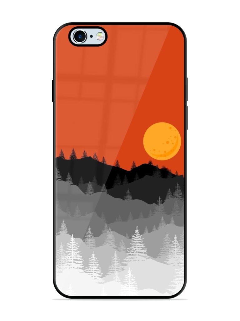 Mountain Lofi Sun Glossy Metal Phone Cover for Apple Iphone 6S Plus Zapvi