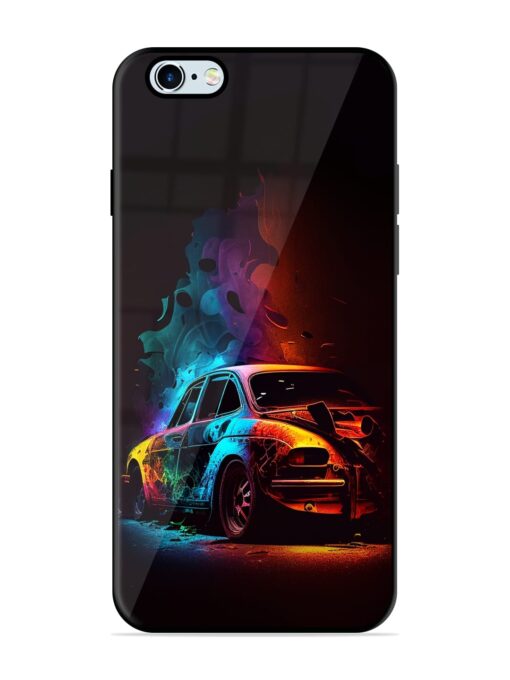 High Classic Car Art Glossy Metal Phone Cover for Apple Iphone 6S Plus Zapvi