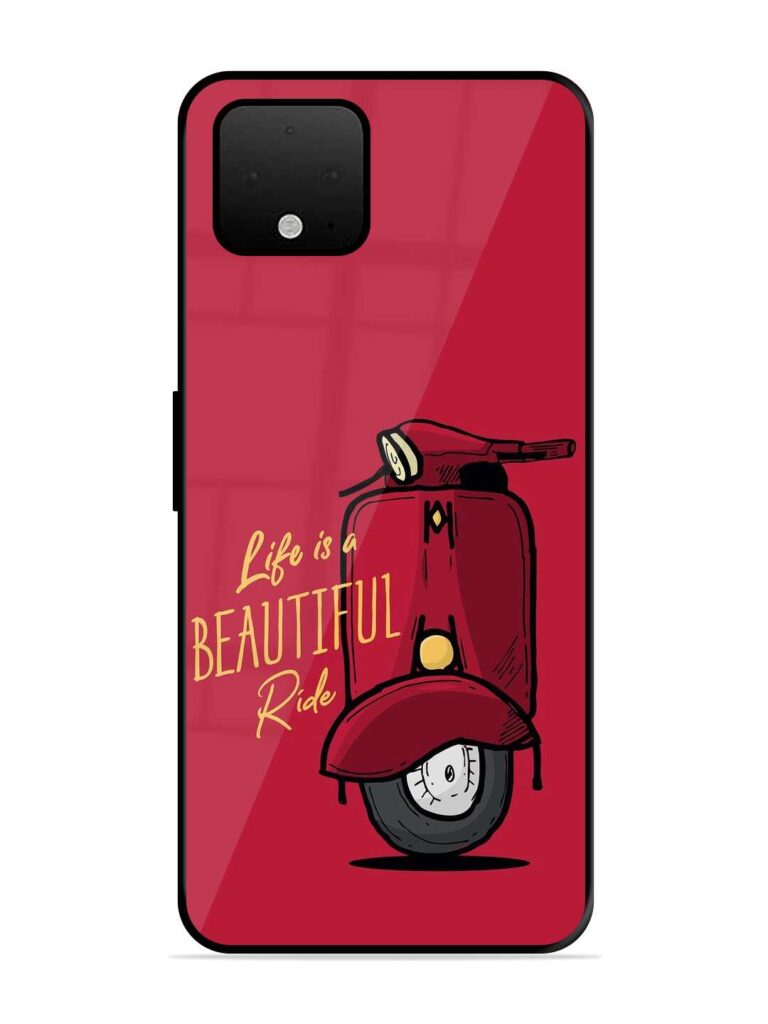 Life Is Beautiful Rides Glossy Metal Phone Cover for Google Pixel 4 Zapvi