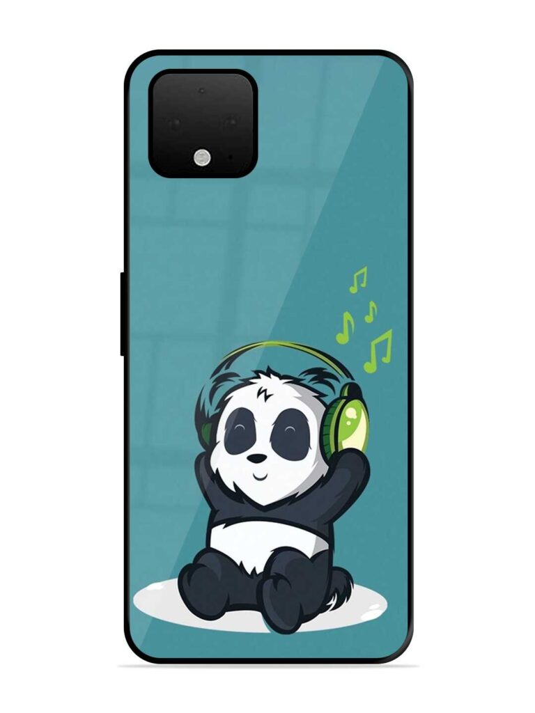 Music Panda Glossy Metal Phone Cover for Google Pixel 4 Zapvi