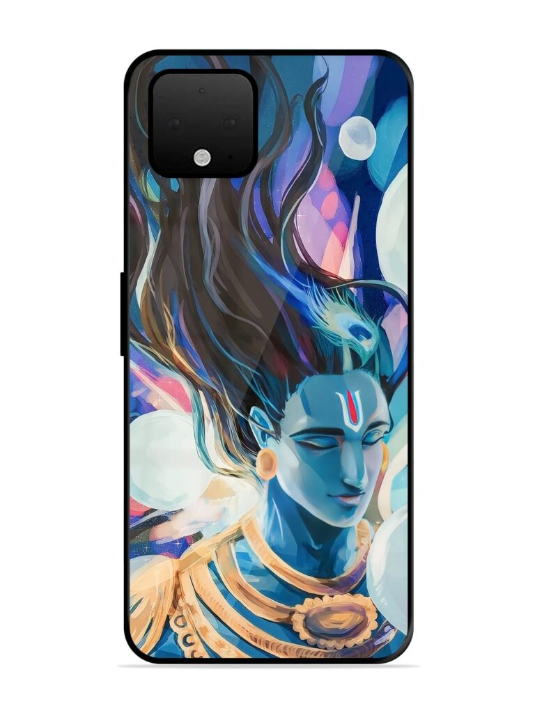 Bhagwan Sri Krishna Glossy Metal Phone Cover for Google Pixel 4 Xl Zapvi