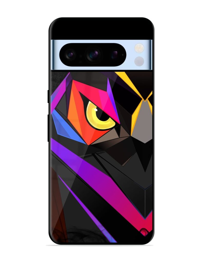 Wpap Owl Glossy Metal Phone Cover for Google Pixel 8 Pro Zapvi