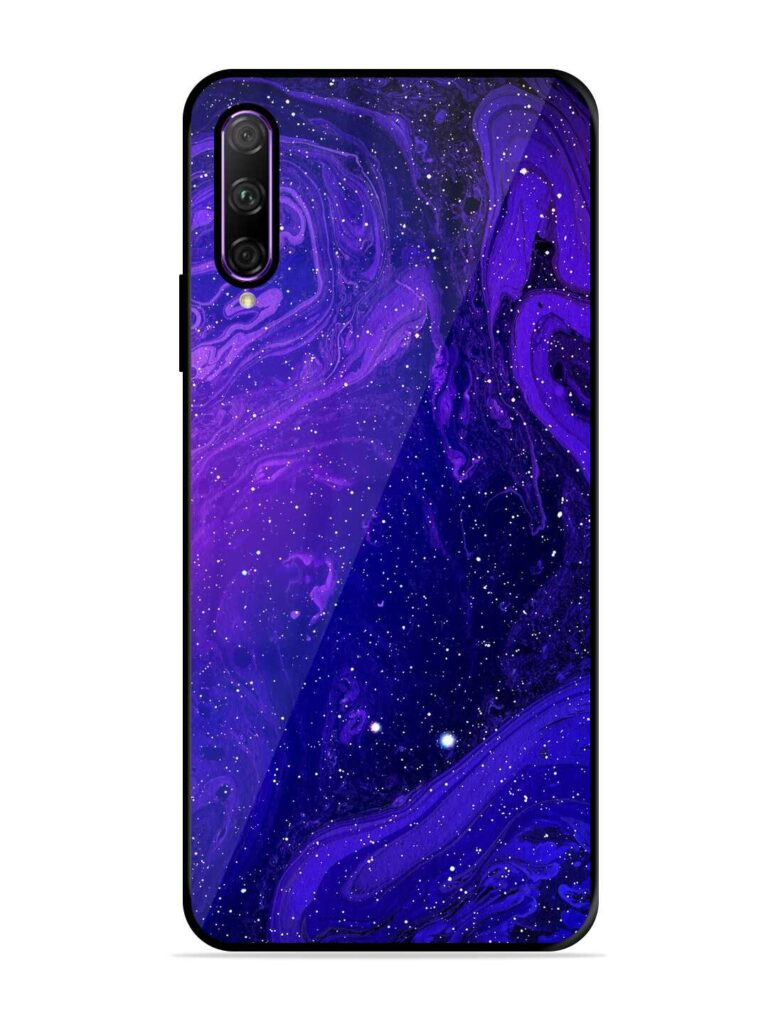 Galaxy Acrylic Abstract Art Glossy Metal Phone Cover for Honor 9X Pro Zapvi
