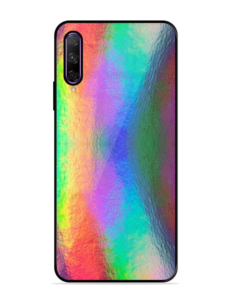 Colorful Holographic Background Glossy Metal TPU Phone Cover for Honor 9X Pro Zapvi