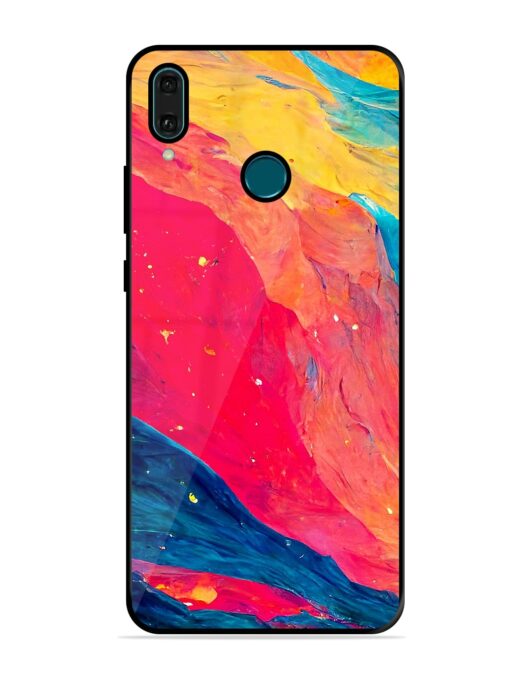 Starry Night Glossy Metal Phone Cover for Honor Y9 (2019) Zapvi