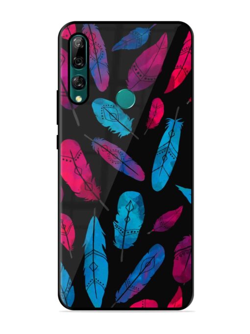 Feather Art Glossy Metal Phone Cover for Honor Y9 Prime Zapvi