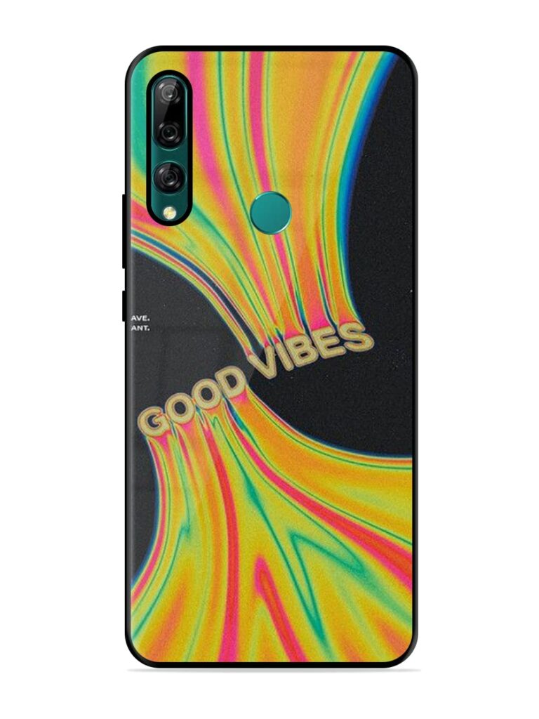 Good Vibes Glossy Metal Phone Cover for Honor Y9 Prime Zapvi