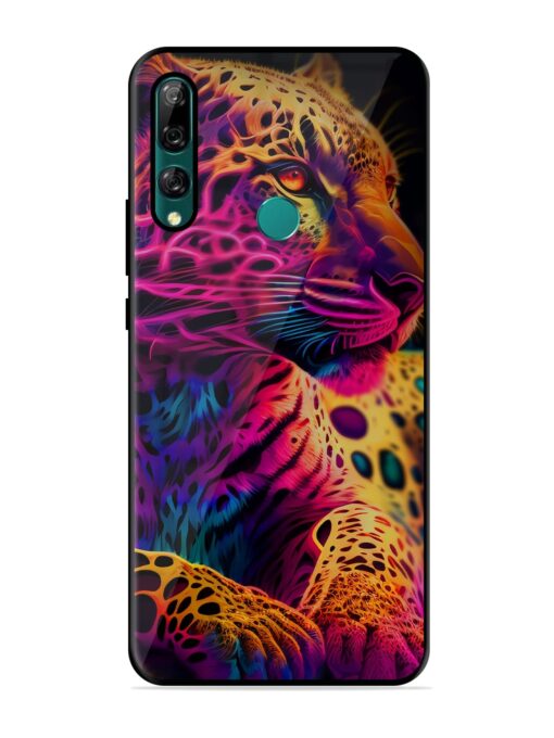 Leopard Art Glossy Metal Phone Cover for Honor Y9 Prime Zapvi