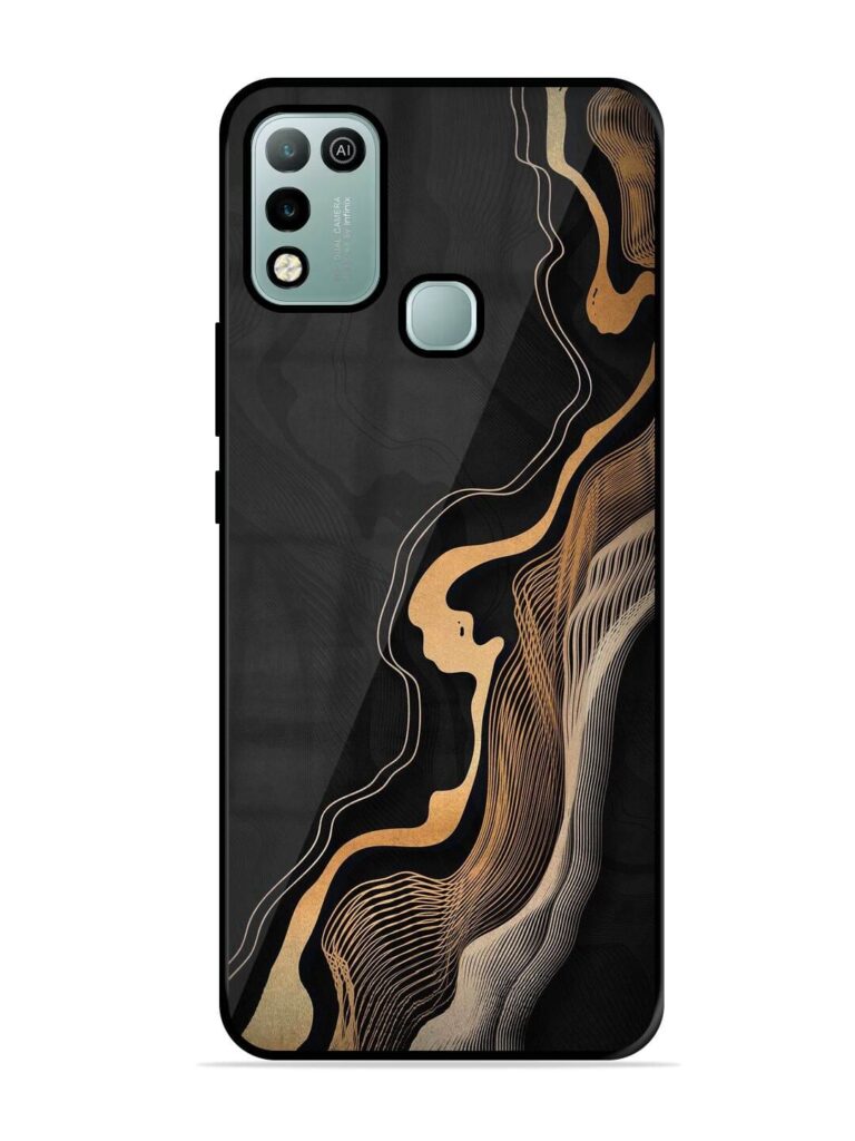 Abstract Art Glossy Metal TPU Phone Cover for Infinix Hot 10 Play Zapvi