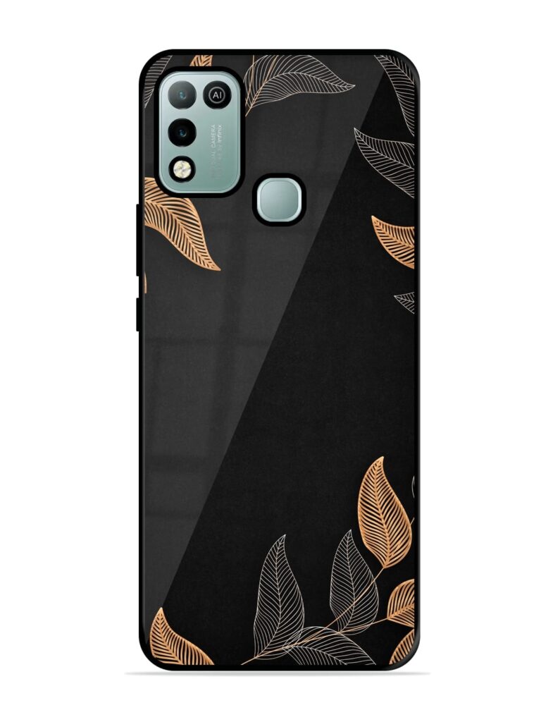 Foliage Art Glossy Metal Phone Cover for Infinix Hot 10 Play Zapvi