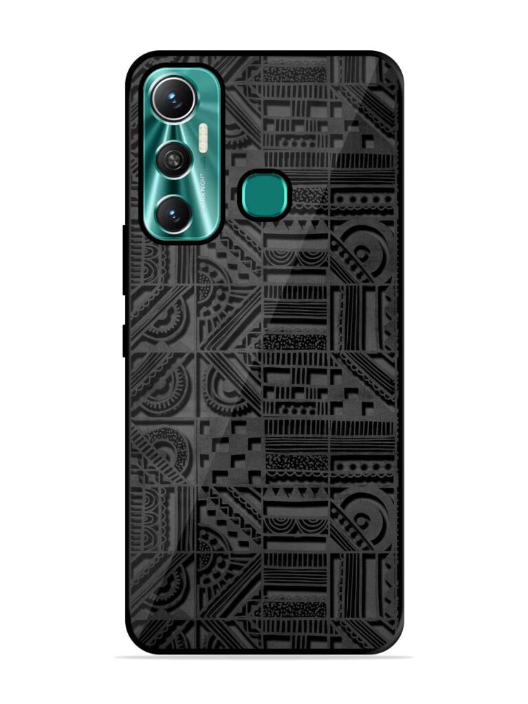 Seamless Pattern Glossy Metal Phone Cover for Infinix Hot 11 (2021) Zapvi