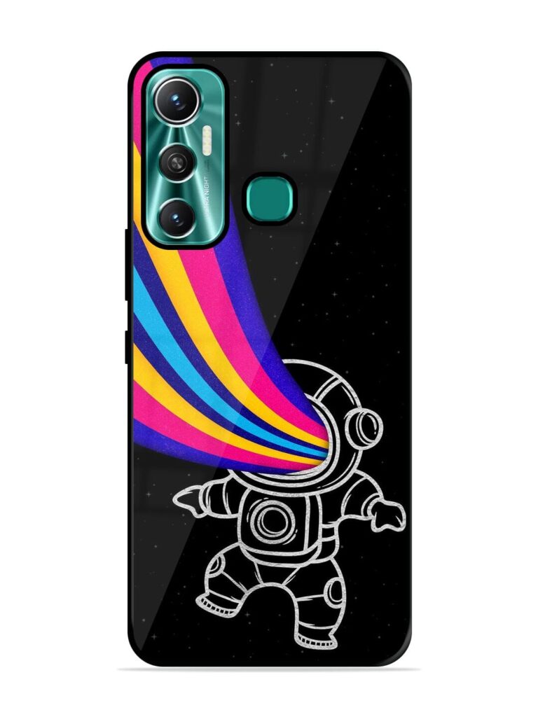 Astronaut Glossy Metal TPU Phone Cover for Infinix Hot 11 (2021) Zapvi