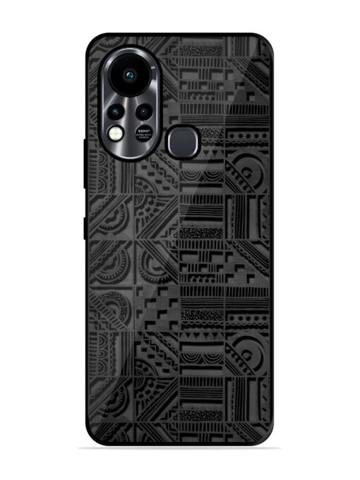 Seamless Pattern Glossy Metal Phone Cover for Infinix Hot 11S Zapvi