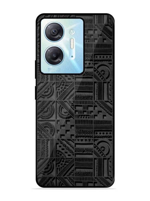 Seamless Pattern Glossy Metal Phone Cover for Infinix Hot 30 (5G) Zapvi