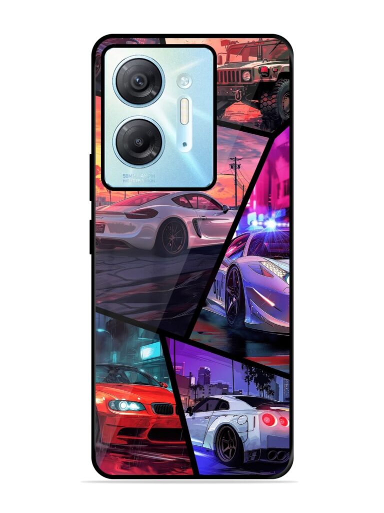 Ride In Pixels Glossy Metal Phone Cover for Infinix Hot 30 (5G) Zapvi