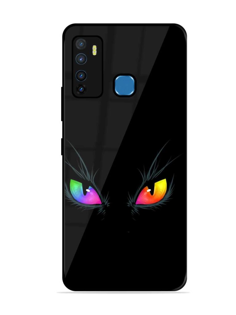 Cat Eyes Glossy Metal Phone Cover for Infinix Hot 9 Zapvi